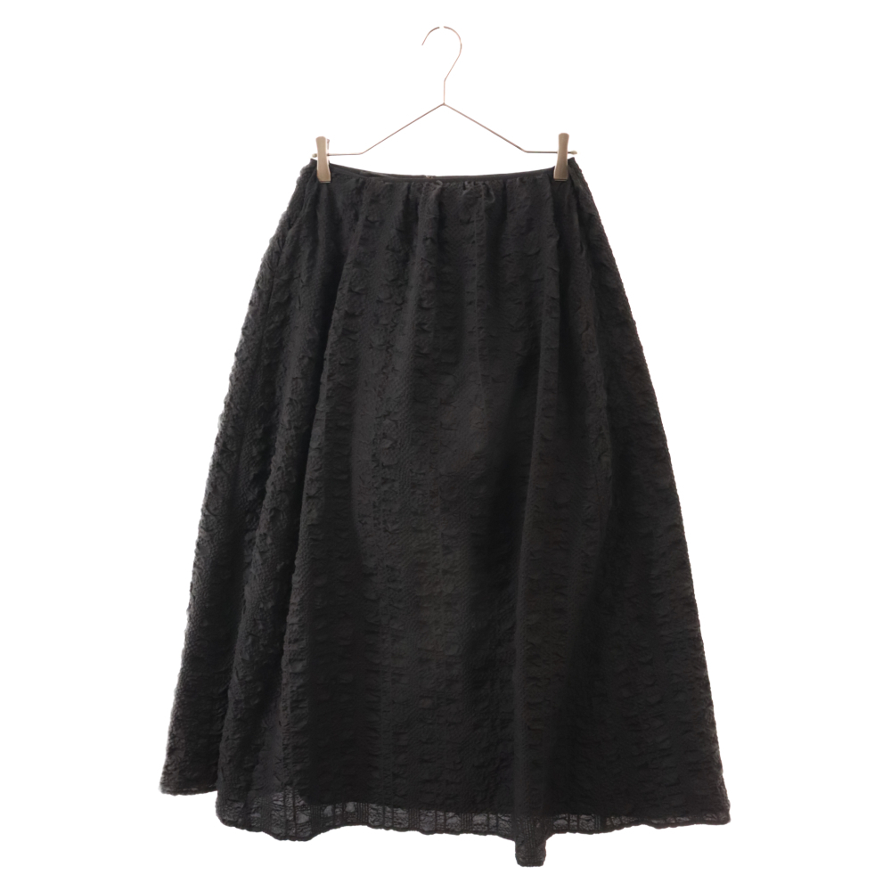 LE CIEL BLEU ルシェルブルー Check Shrinked Dress チェックシュリンクドレス ワンピース ブラック 24A65207 レディース