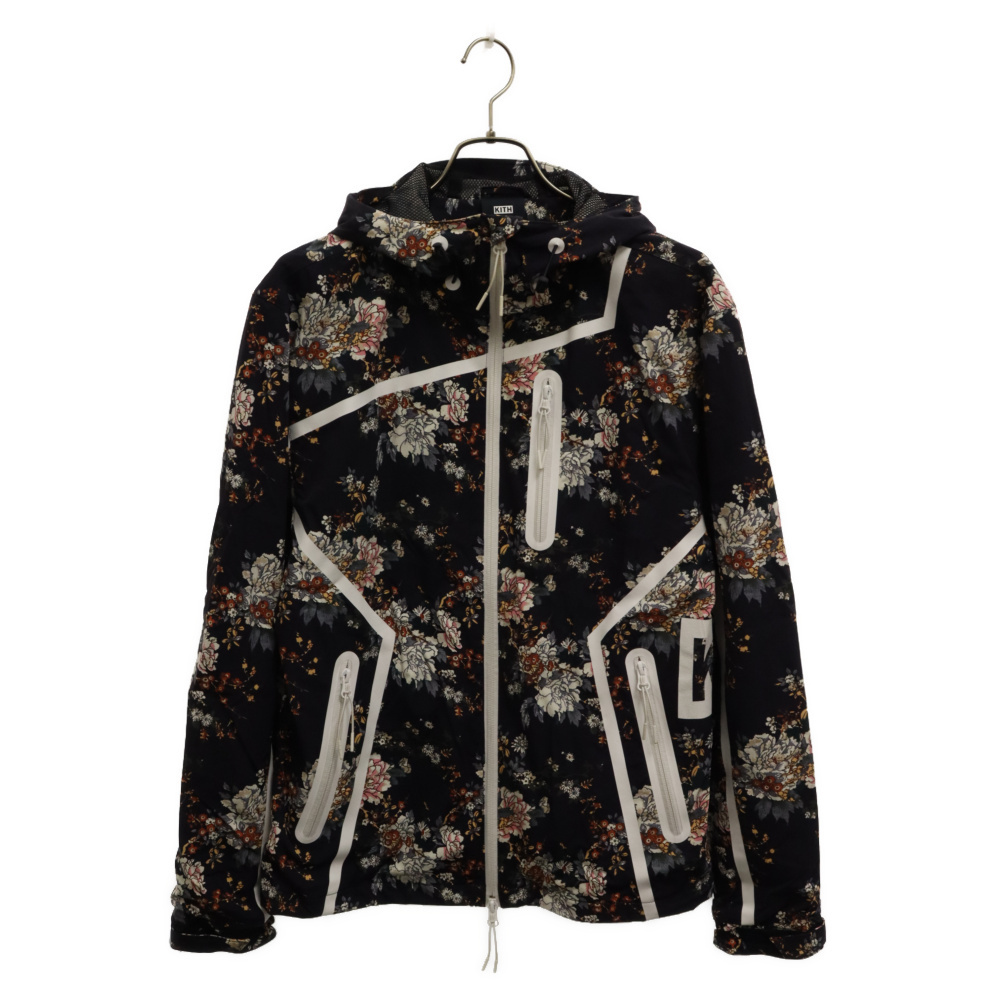 KITH キス Tapestry Floral Madison Jacket Nocturnal フローラル総柄 ジップアップ ナイロンジャケット ネイビー/マルチカラー_画像1