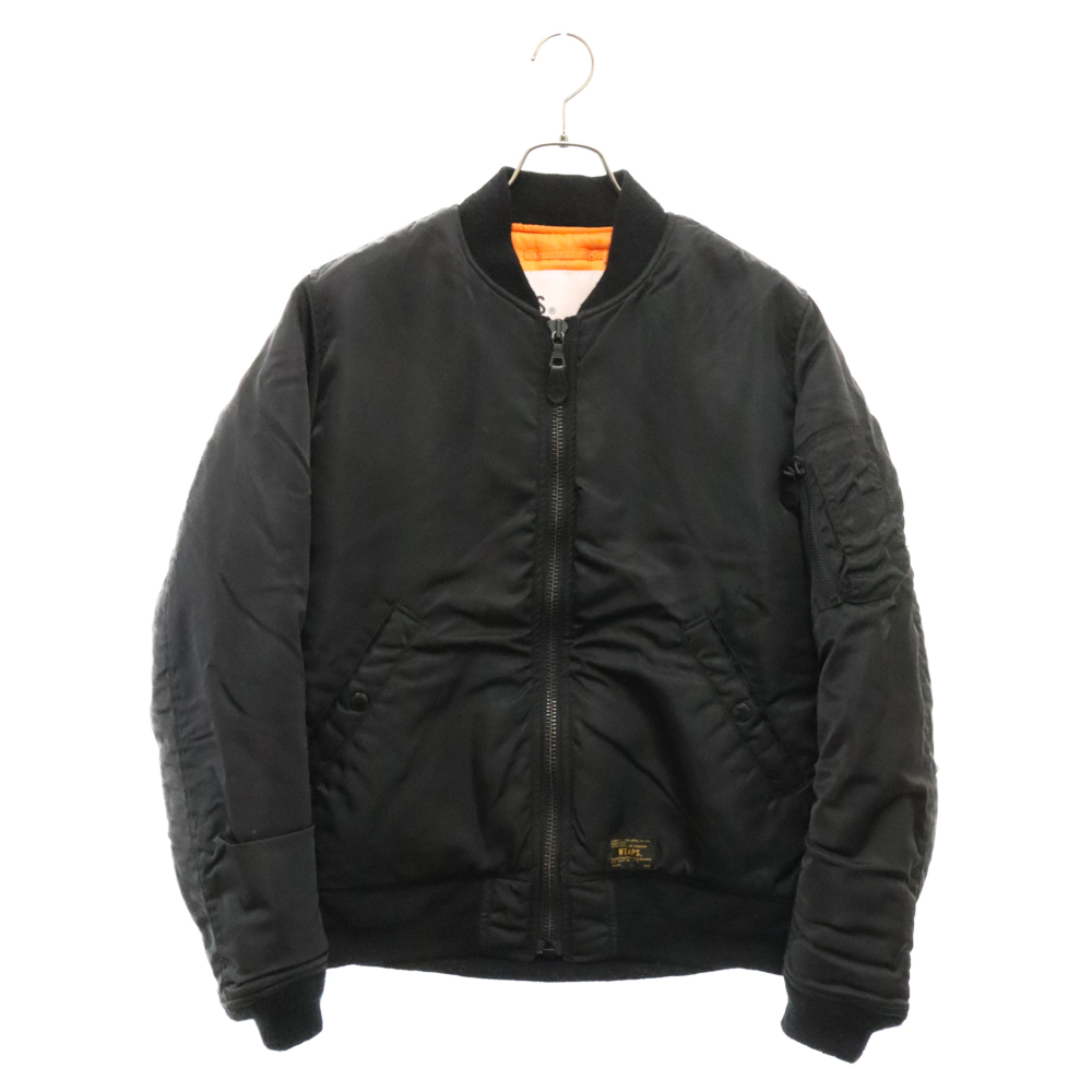 WTAPS ダブルタップス 14AW YOUTHFULL DAYZ MA-1 JACKET NYLON TWILL フライトジャケト ミリタリー ブラック 142GWDT-JKM04_画像1