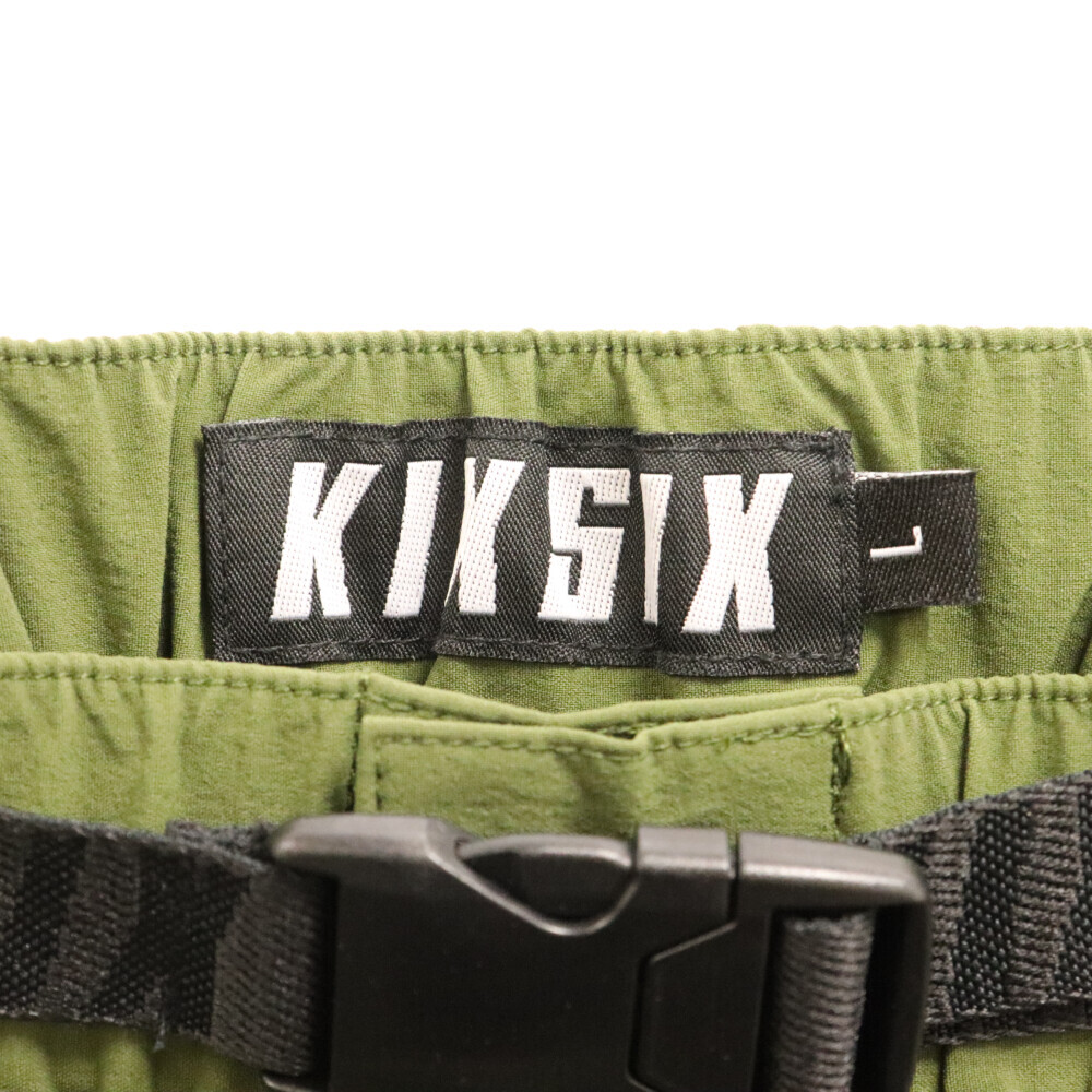 KIXSIX キックスシックス 2WAY ベルト付き ナイロン パンツ グリーン KX34PT02_画像5
