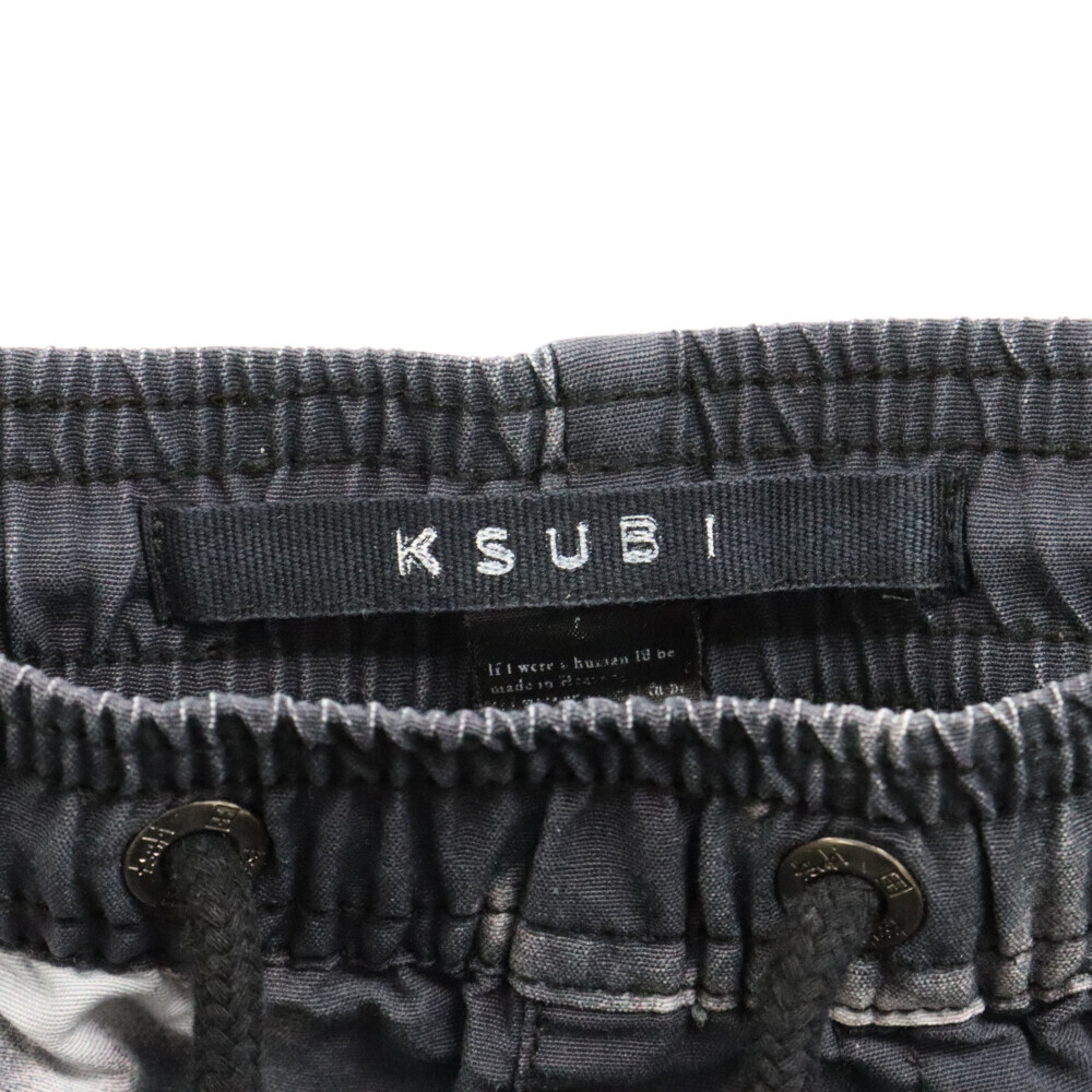 KSUBI スビ ブリーチデザイン ハーフパンツ ブラック_画像5