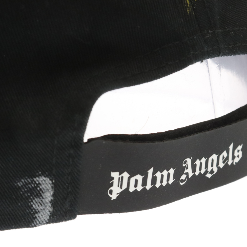 Palm Angels パームエンジェルス パームツリーペイント柄キャップ PMLB061S22FAB001 ブラックの画像5
