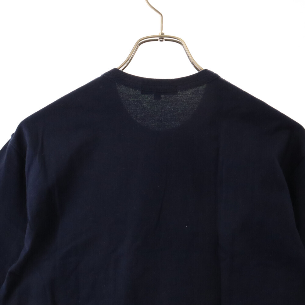 COMME des GARCONS HOMME コムデギャルソンオム 21SS コットン チェック柄 切り替え ドッキング 半袖Tシャツ ブラック HG-T018_画像3