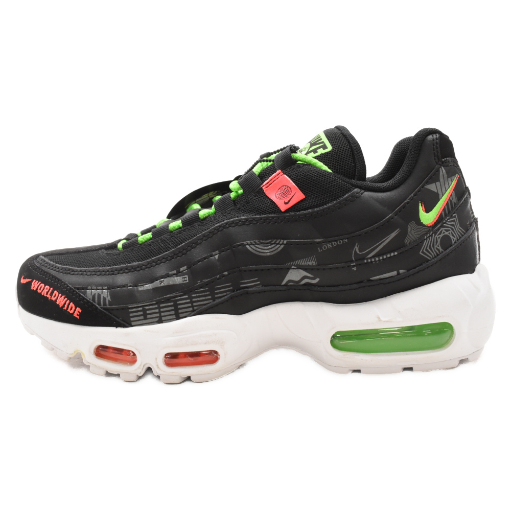 NIKE ナイキ AIR MAX 95 WORLD WIDE PACK CQ9743-001 エアマックス95 ローカットスニーカー ワールドワイドパック US7/25.0cm ブラック_画像1