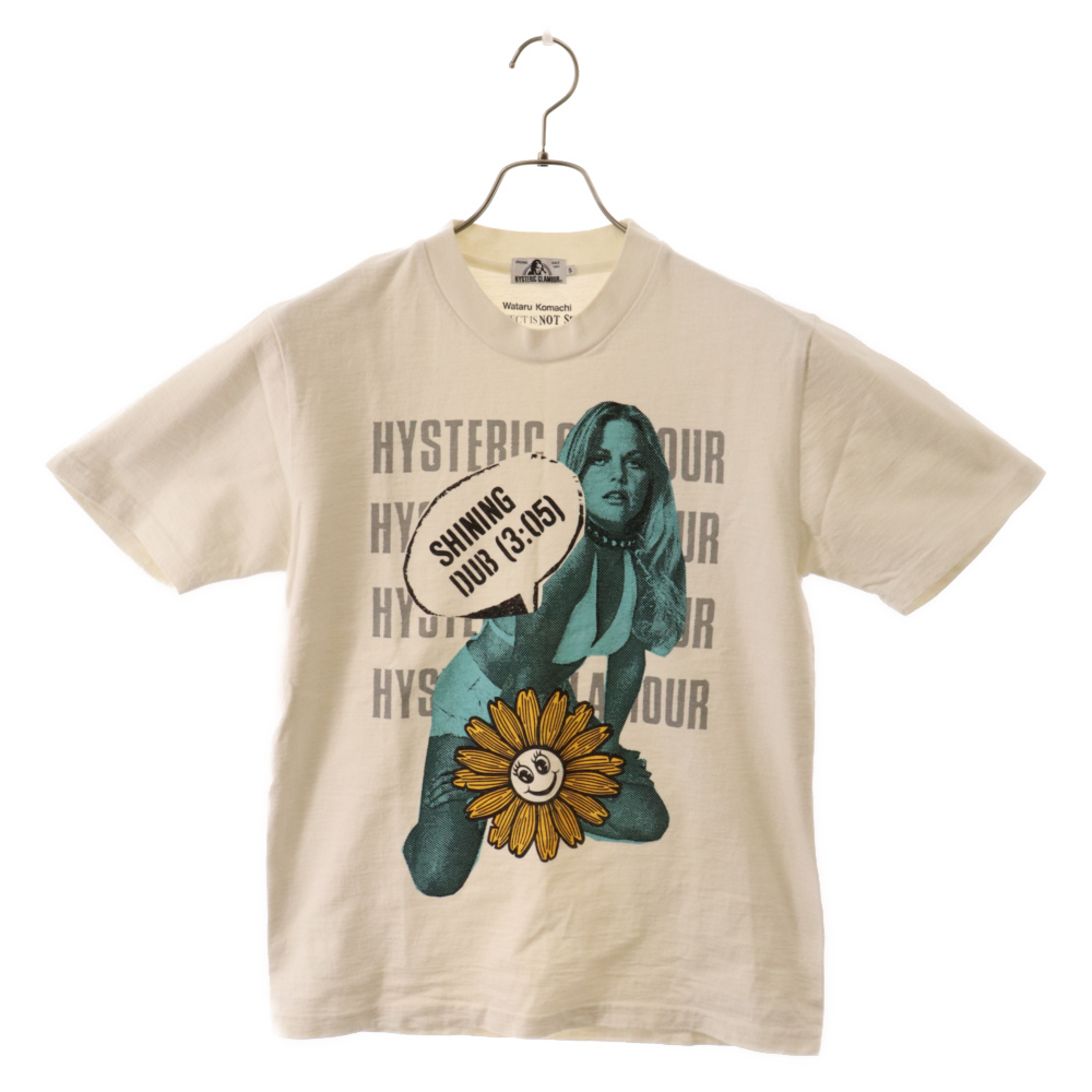 HYSTERIC GLAMOUR ヒステリックグラマー フォト プリント 半袖 カットソー Tシャツ ホワイト 0261CT21_画像1