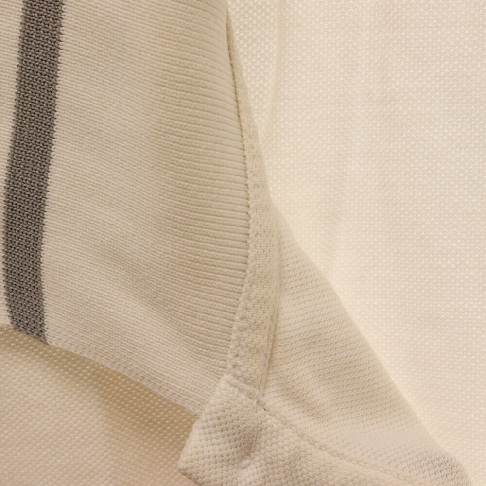 DIOR ディオール BEE刺繍 コットン 半袖ポロシャツ ホワイト_画像6
