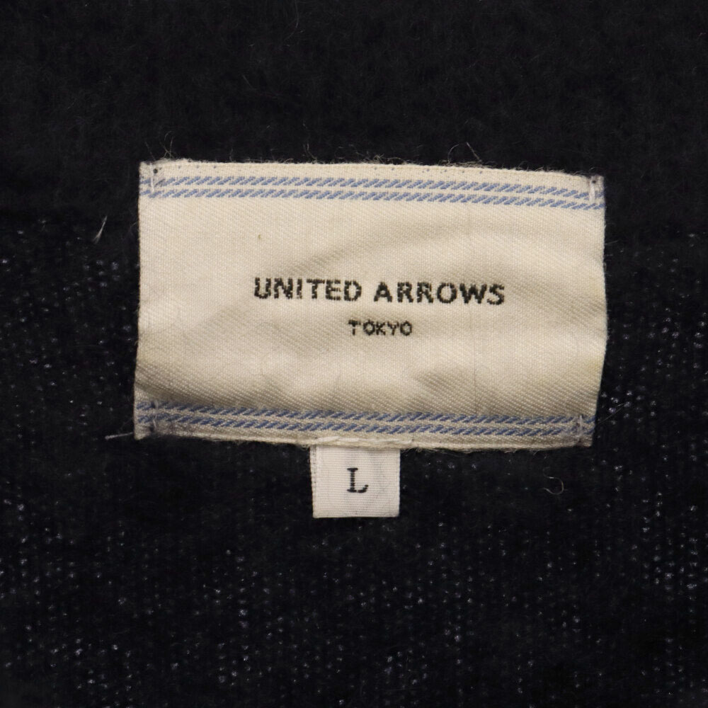 UNITED ARROWS ユナイテッドアローズ カシミヤ Vネック ニット セーター ネイビー_画像3