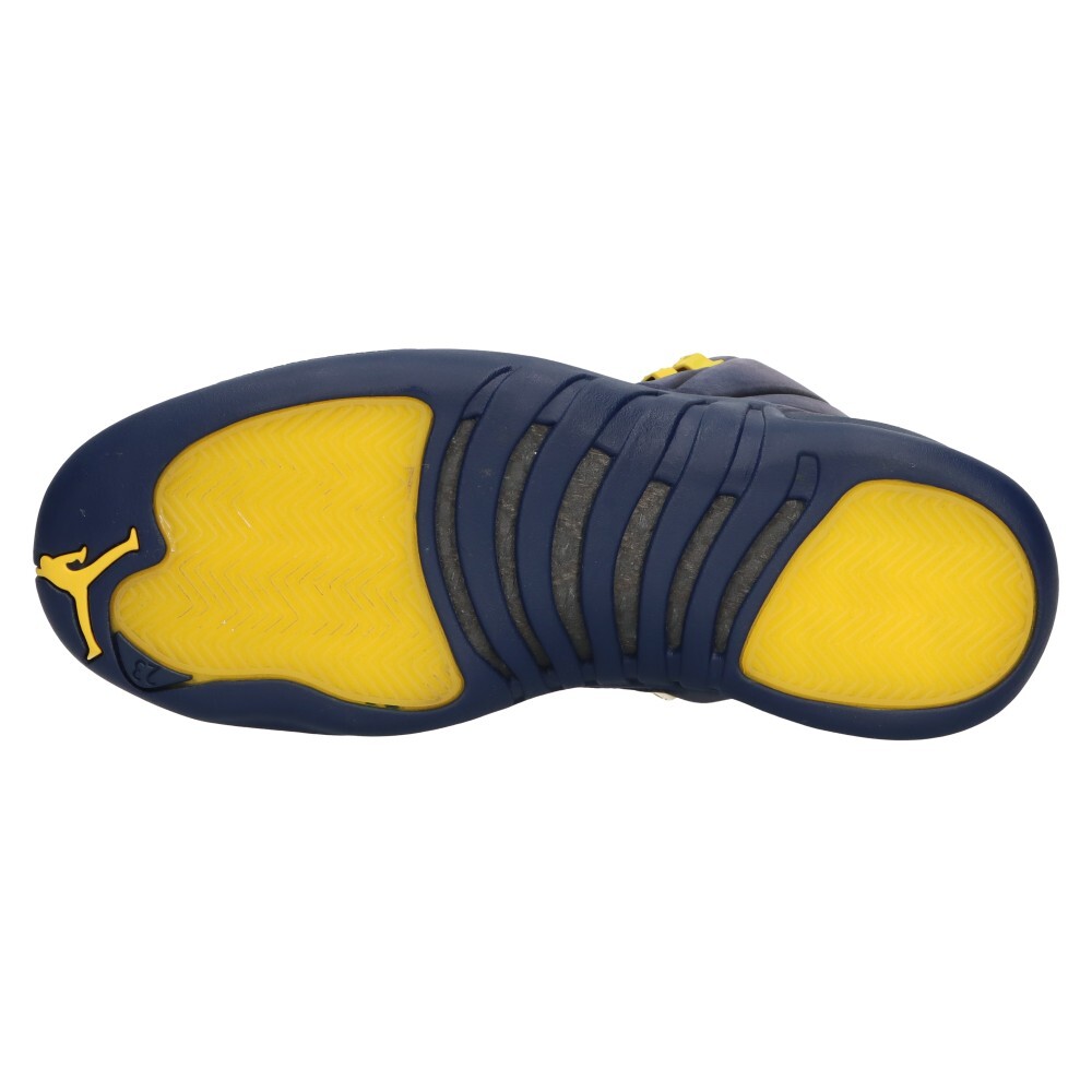 NIKE ナイキ AIR JORDAN12 RETRO MICHIGAN PSNY エアジョーダン12 ミシガン ハイカットスニーカー ネイビー AA1233-808572_画像2