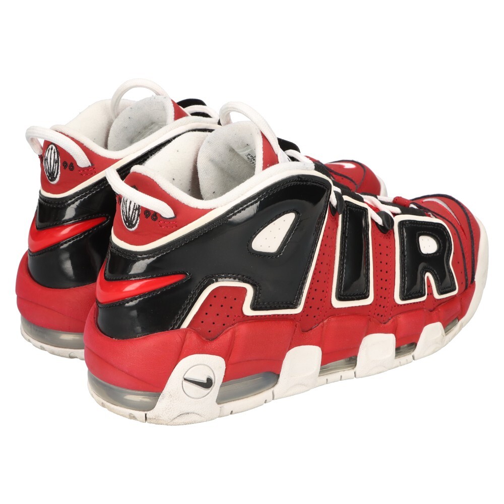 NIKE ナイキ AIR MORE UPTEMPO 96 エア モア アップテンポ モアテン ハイカットスニーカー レッド US9.5/27.5cm 921948-600_画像4