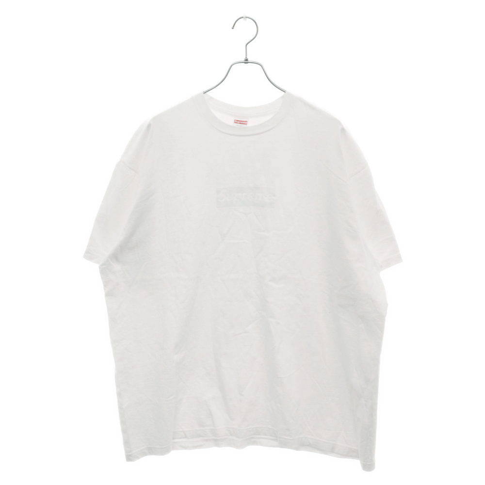 SUPREME シュプリーム 23SS Tonal Box Tee トーナル ボックスロゴ 半袖Tシャツ カットソー ホワイト XXL_画像1