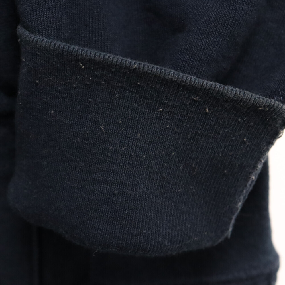 SUPREME シュプリーム 17SS Sleeve Patch Hooded Sweatshirt スリーブパッチ スウェット プルオーバーパーカー ネイビー_画像3