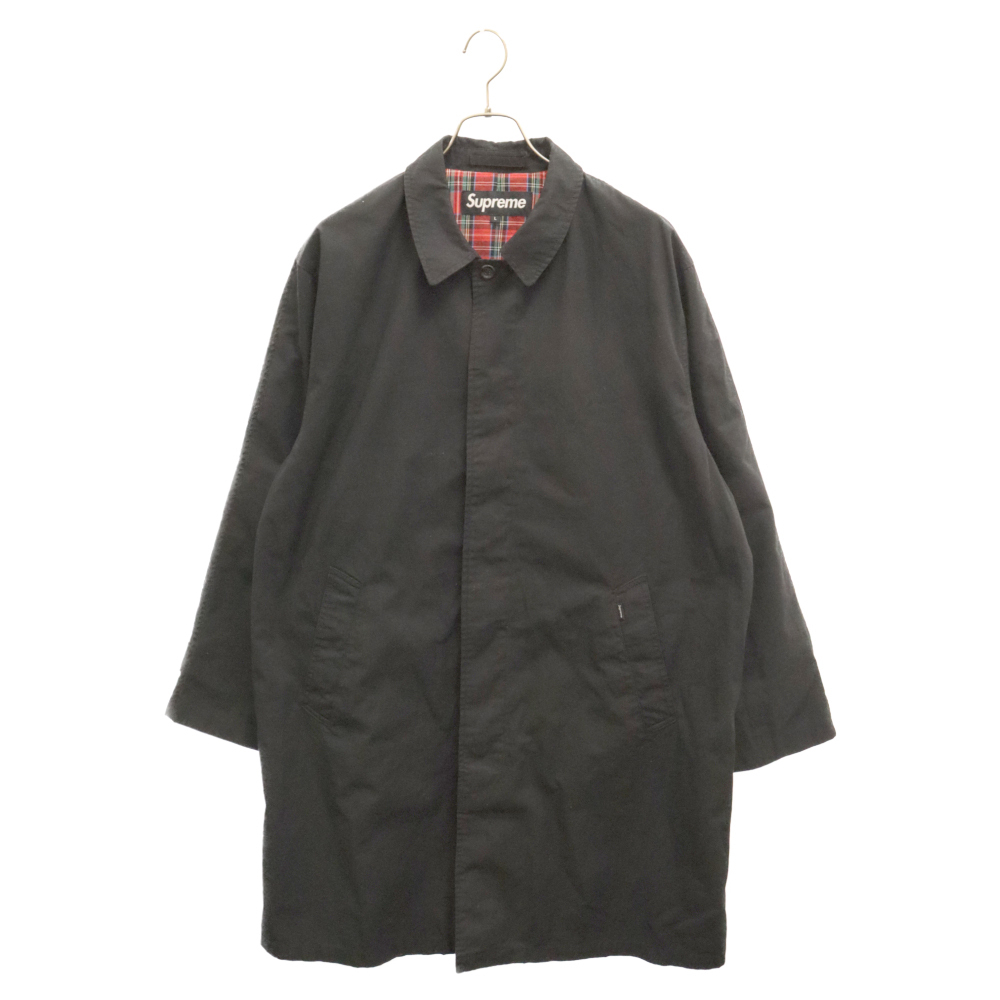 SUPREME シュプリーム 22AW Pil Trench Coat バックプリント コットン トレンチコート ブラック_画像2