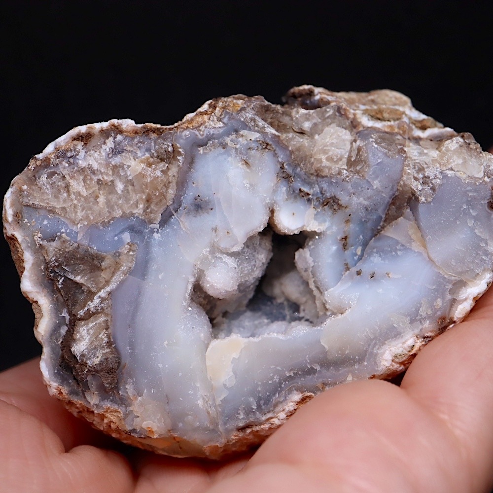 【送料無料】オレゴン州産 ジオード 瑪瑙 水晶 162.5g AG311 鉱物　天然石 パワーストーン 原石