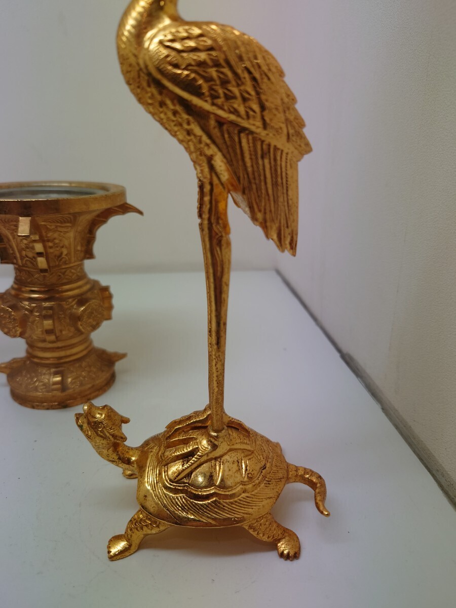 未使用保管品火立て7個真鍮製色付き高さ14.5㎝1192 未使用保管品火立て7個真鍮製色付き高さ14.5㎝1192