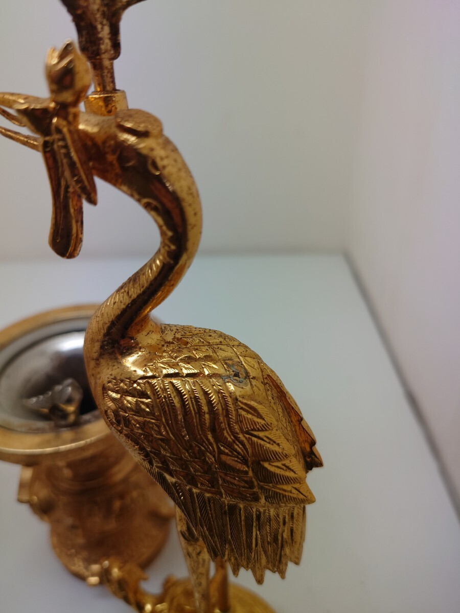 未使用保管品火立て7個真鍮製色付き高さ14.5㎝1192 未使用保管品火立て7個真鍮製色付き高さ14.5㎝1192