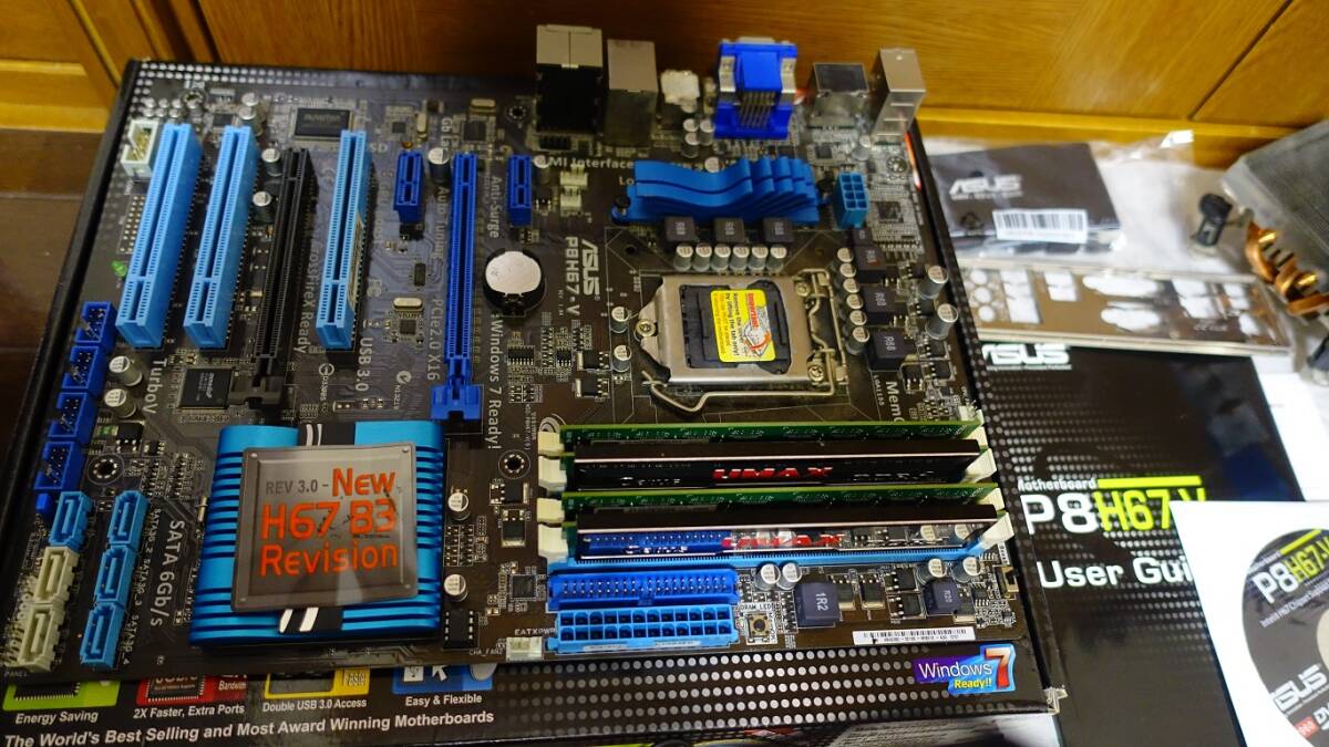 ASUS P8H67V CORE i5-2500K GTX-1050Ti LGA1155 Setジャンクの画像2