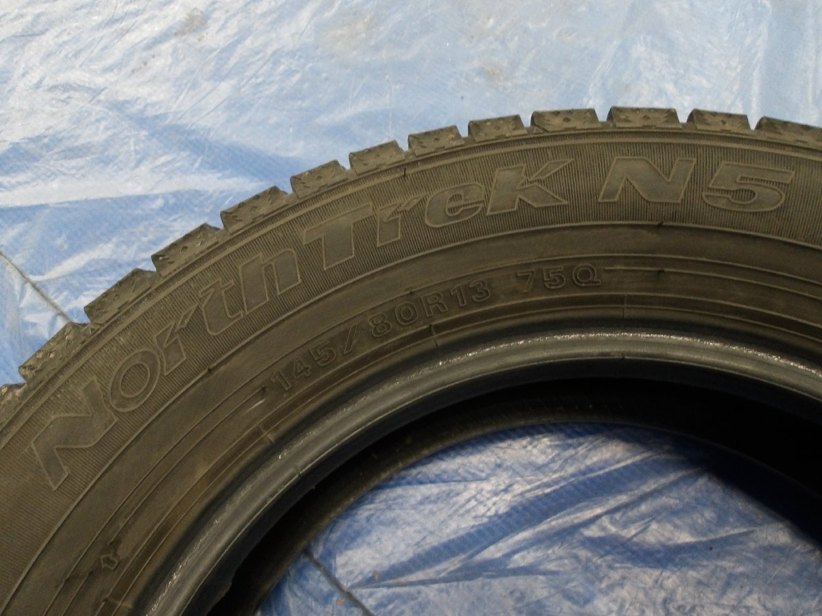 『AUTOBACS　オートバックス　NorthTrek N5　ノーストレック　145/80R13　2022年製　冬タイヤ　スタッドレスタイヤ　4本セット』_画像9