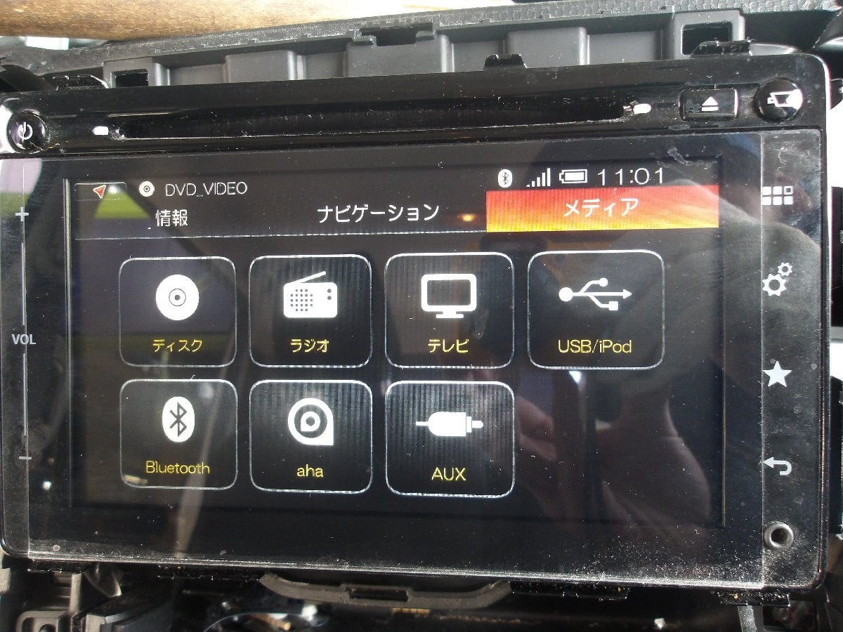 【B】スズキ純正 メモリーナビ カーナビ 39920-80P01-0CE 2015年地図 オープニングスズキ 本体のみ Bluetooth ハンズフリー iPodの画像6