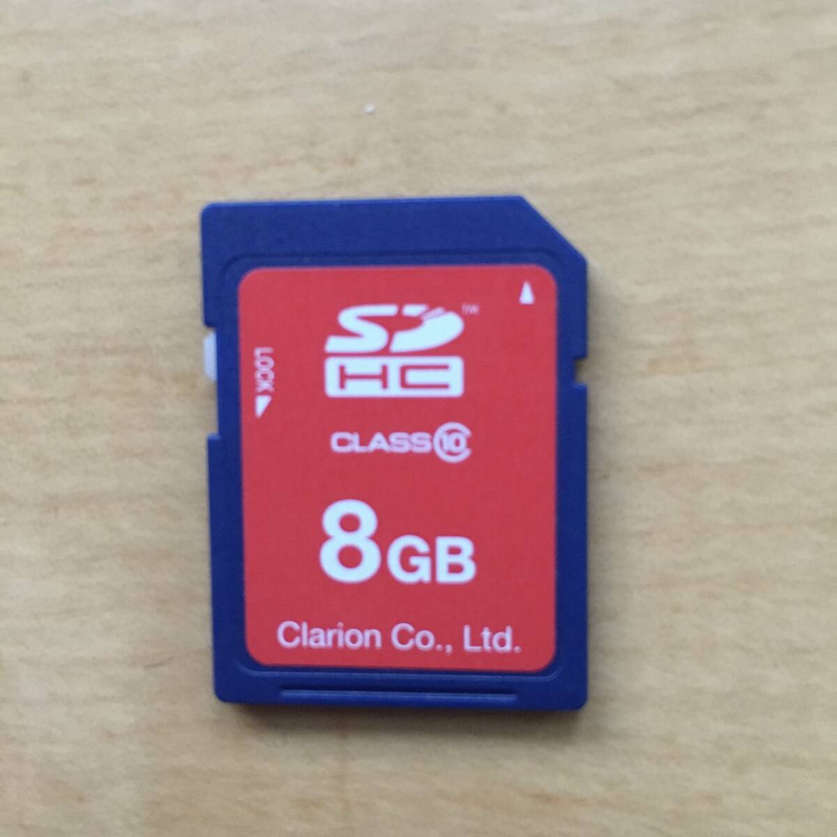 clarion 8GB SD HC CLASS⑩／ SDカード カーナビ　ブルー_画像1