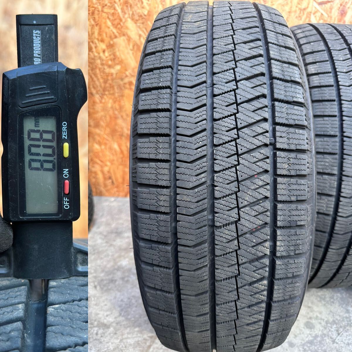 送料無料【バリ山】22年製造 225/60R17 99Q BRIDGESTONE BLIZZAK VRX2 スタッドレス 4本セット フォレスター クルーガー等の画像3