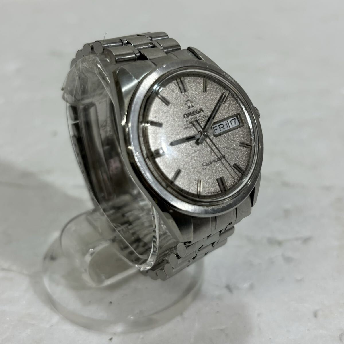 [k2877] 1円スタート！OMEGA SEAMASTER オメガ シーマスター 自動巻き デイデイト 腕時計 メンズ の画像1