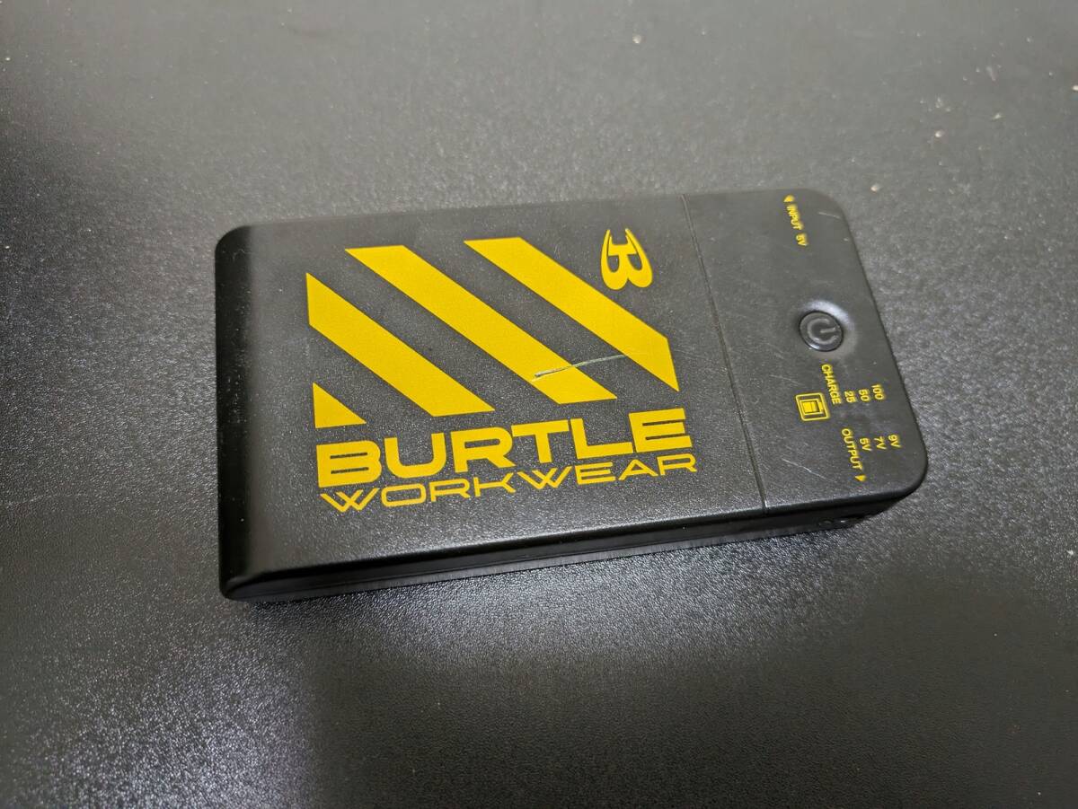 BURTLE エアークラフト 空調服 バッテリー AC100 単品 バートル RYOBIの画像1