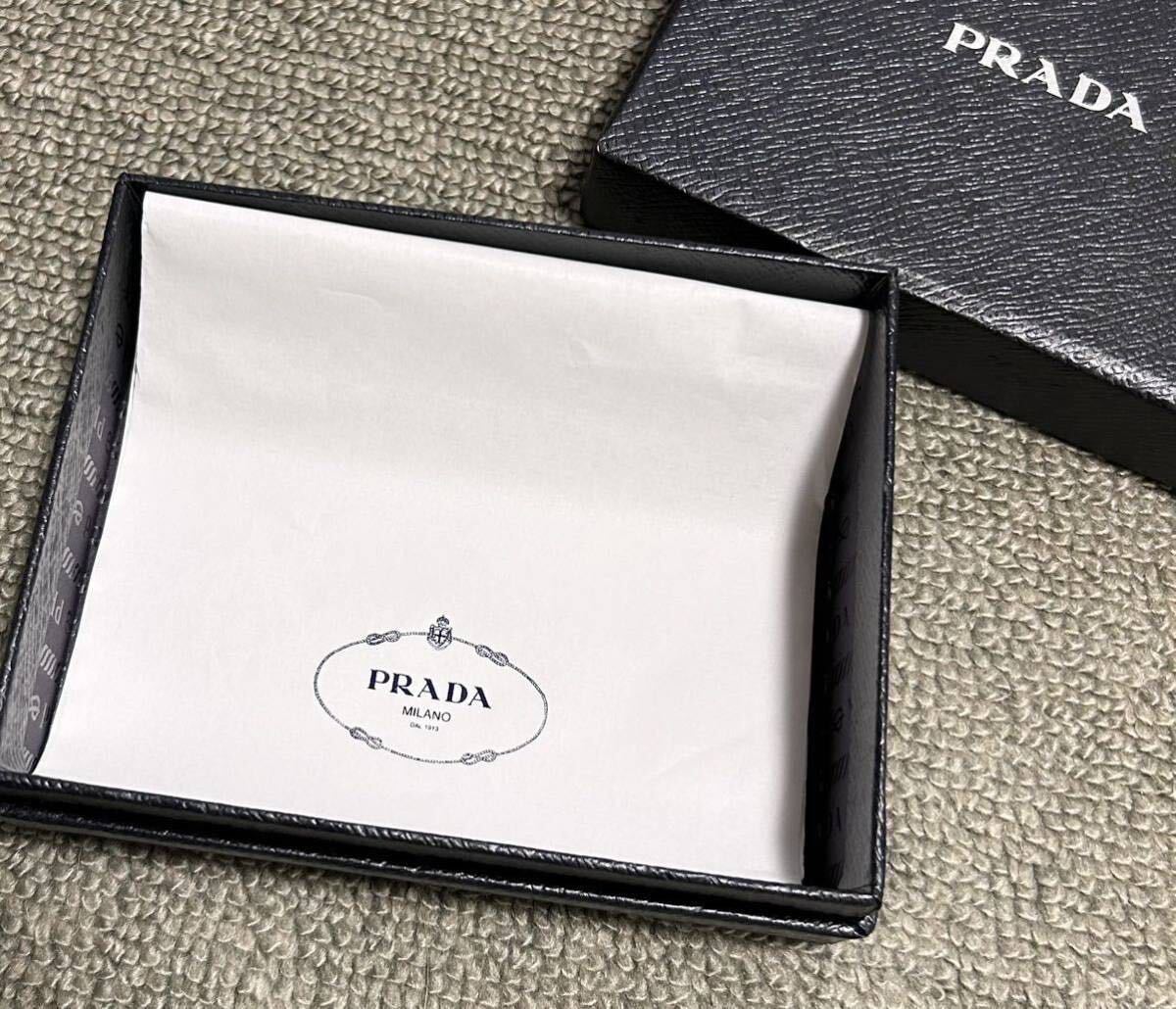 PRADA プラダ 財布空箱 小物入れ 黒　アクセサリーケース　ギフトボックス 空き箱　正規品_画像3