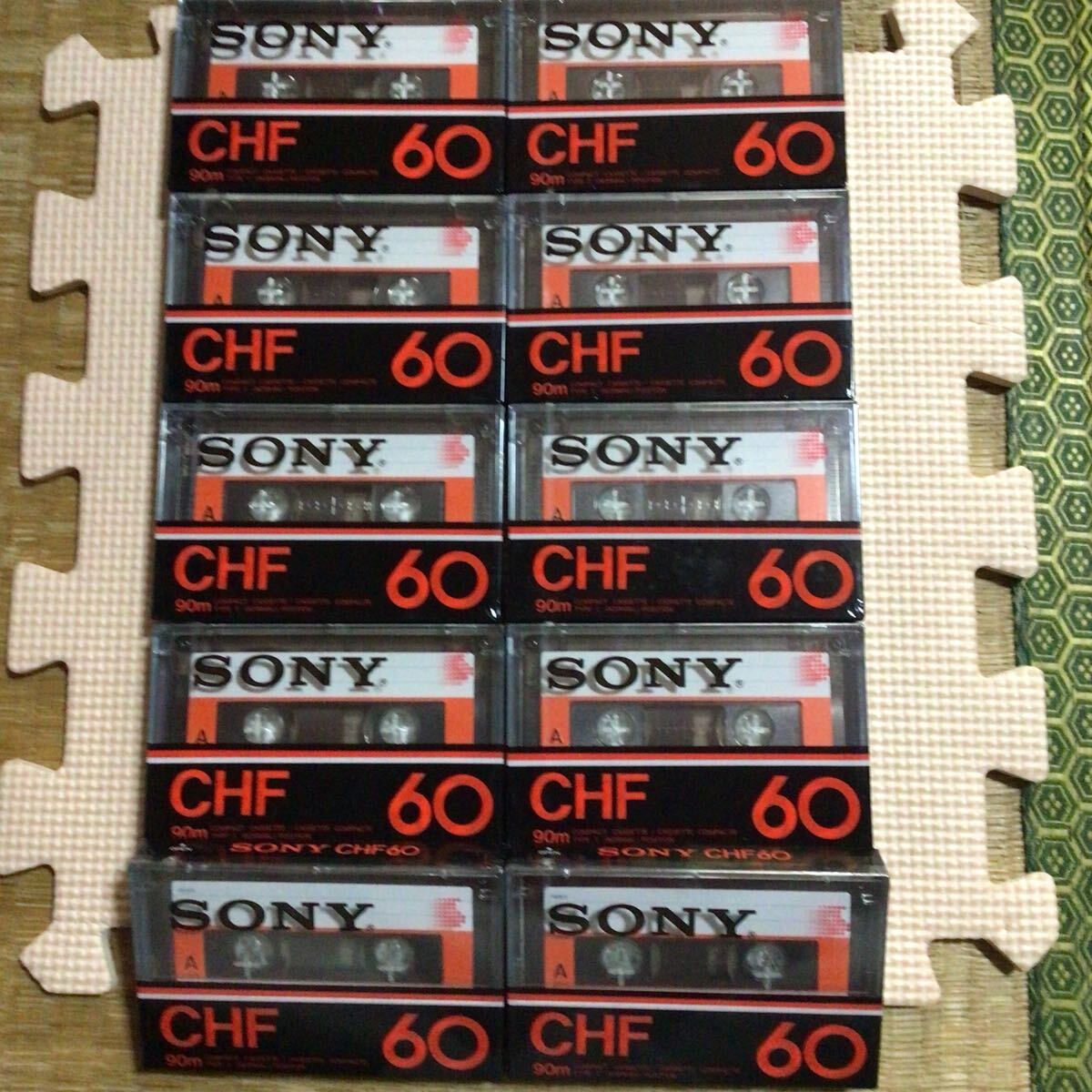 SONY CHF 60 normal position cassette tape 10ps.@[ unopened new goods ]*