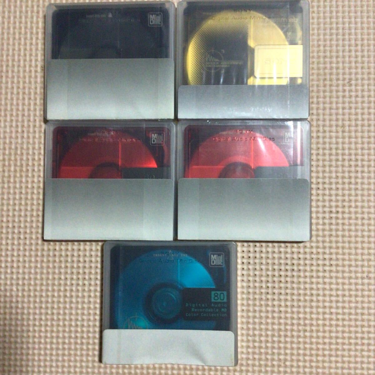 SONY 80 MD【mini disc】5枚セット【未開封新品】★_画像1