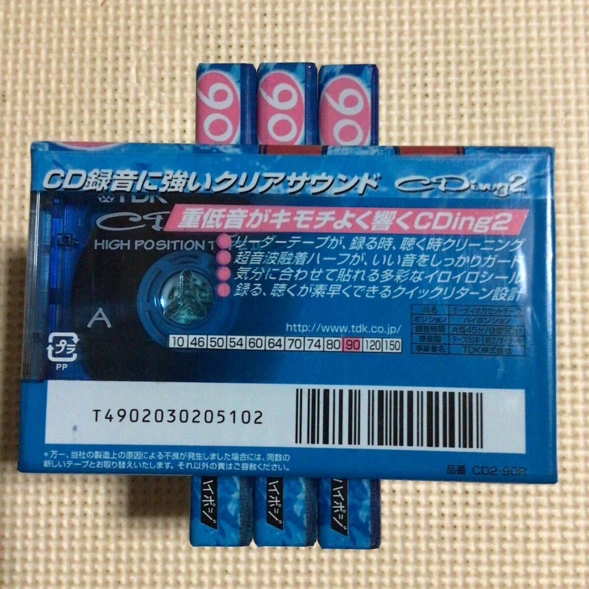 TDK CDing2 90 ハイポジション カセットテープ4本セット【未開封新品】■■_画像3