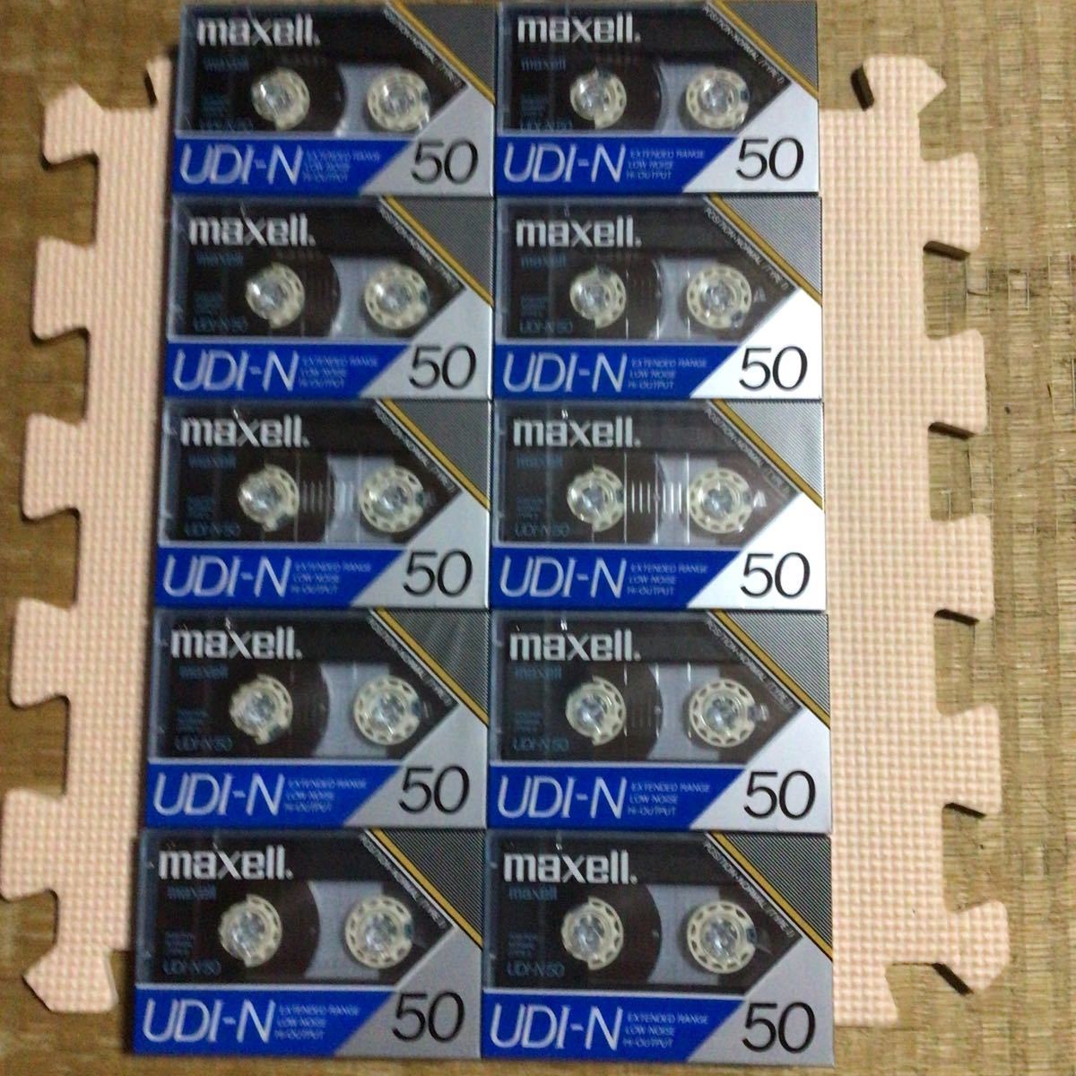 maxell UDⅠ-N 50 ノーマルポジション カセットテープ10本【未開封新品】●_画像1