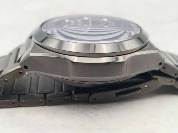 C54 1円～ 現状渡し 稼働品 CITIZEN シチズン ATTESA アテッサ ECO-DRIVE エコドライブ E610-T008739 腕時計 デイト チタン メンズ_画像5