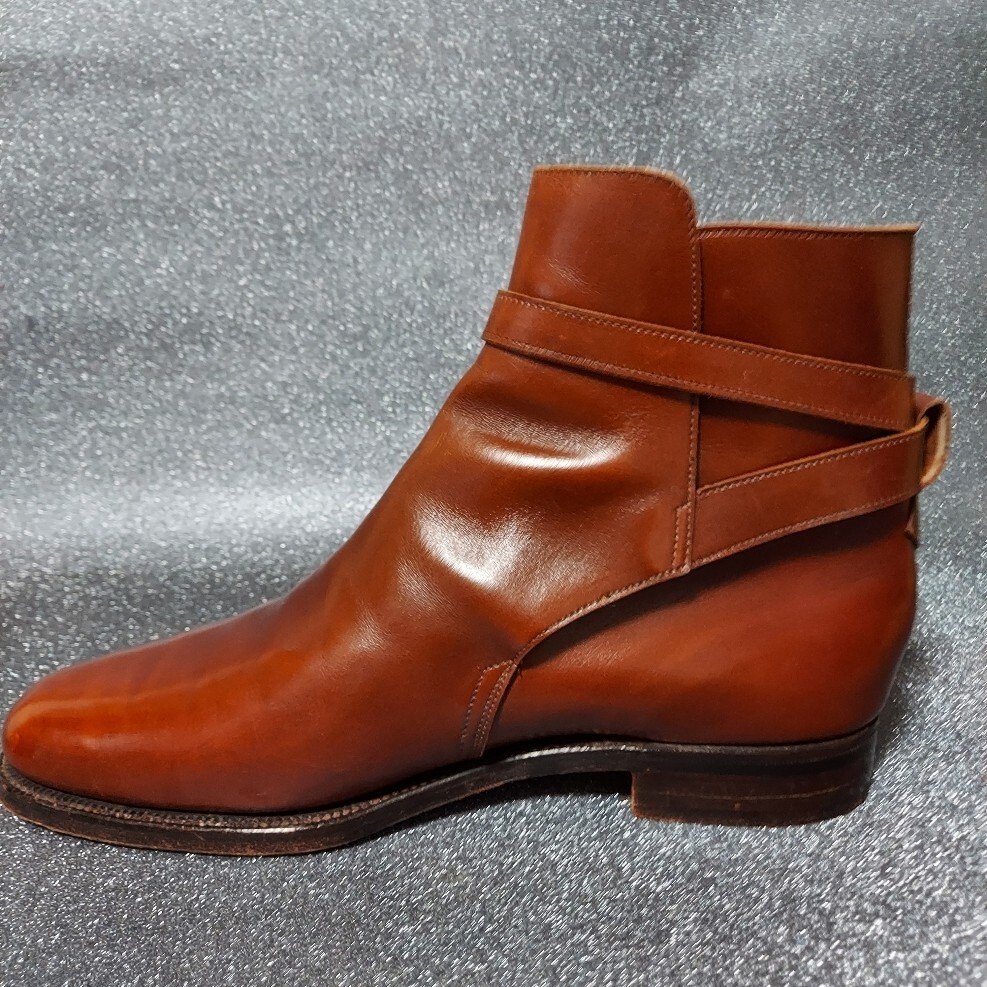 CROCKETT＆JONES クロケットアンドジョーンズ ジョッパーブーツ サイズ7E 25.5cm カラーライトブラウン 木製シューキーパー付き Church`s_画像5