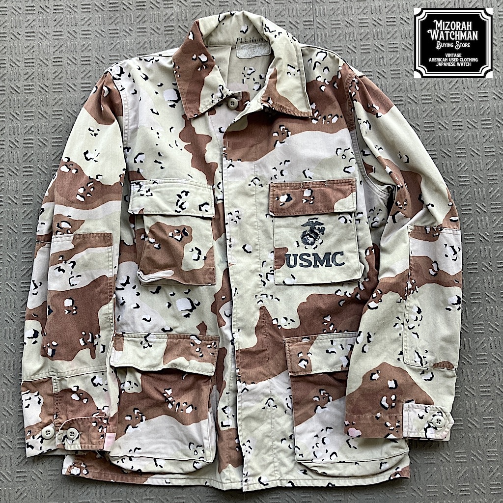 希少1980年代 実物 USMC 海兵隊 チョコチップ 6Cデザート BDU MEDIUM-REGULAR? imperial sound army_画像1