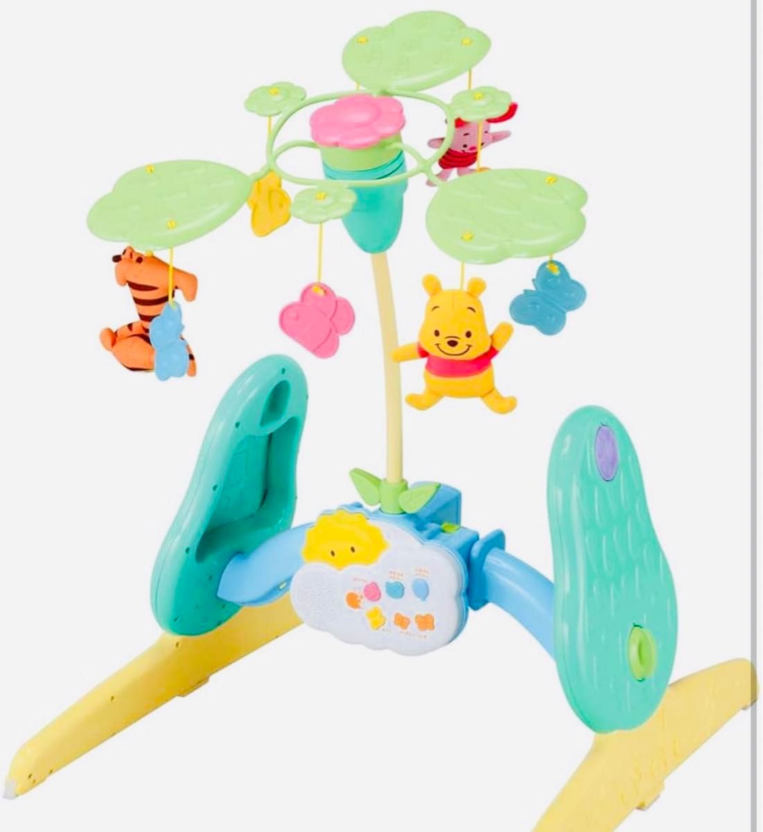 美品 くまのプーさん えらべる回転 6WAY ジムにへんしんメリー 美品 くまのプーさん えらべる回転 6WAY ジムにへんしんメリー