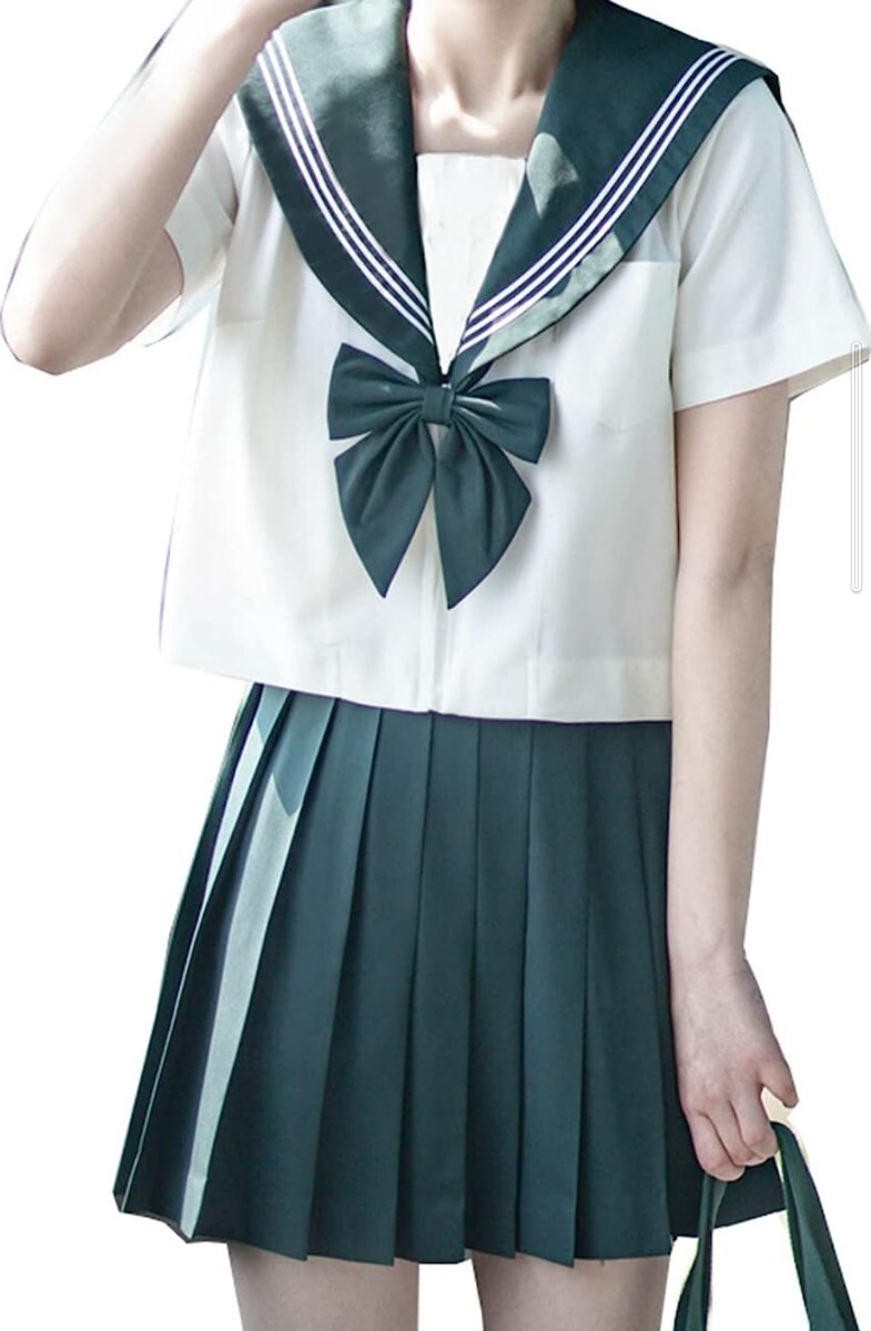 セーラー服　制服　大きいサイズ　コスプレ衣装　半袖　制服コスプレ　3L　女子高生制服セット_画像7