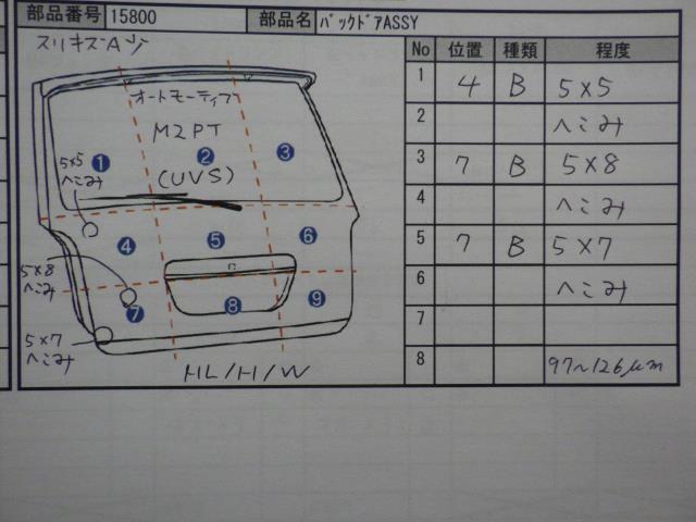 Ｎ－ＢＯＸ DBA-JF3 バックドアASSY_画像7