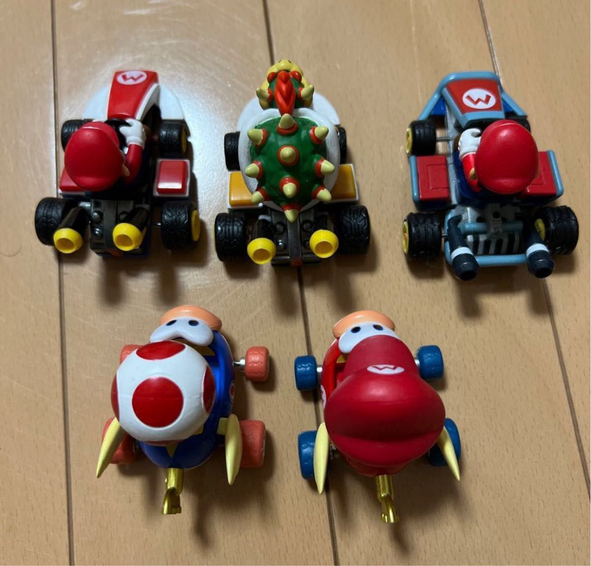 スーパーマリオ　プルバックカー　ミニカー　5個セット フィギュア