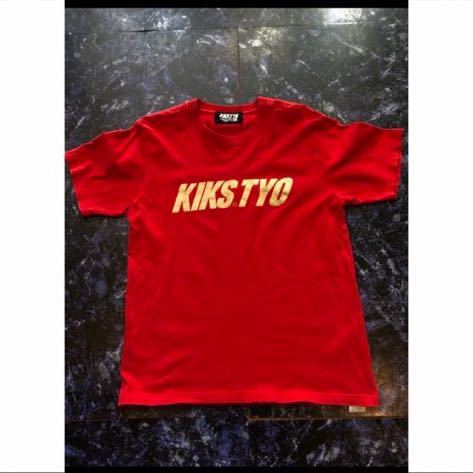 Y キックスティーワイオーKIKSTYO ロゴプリント　トップス半袖Tシャツ　赤_画像1