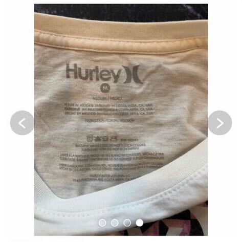 ハーレー Hurley ロゴプリント 半袖Tシャツ ホワイト_画像4