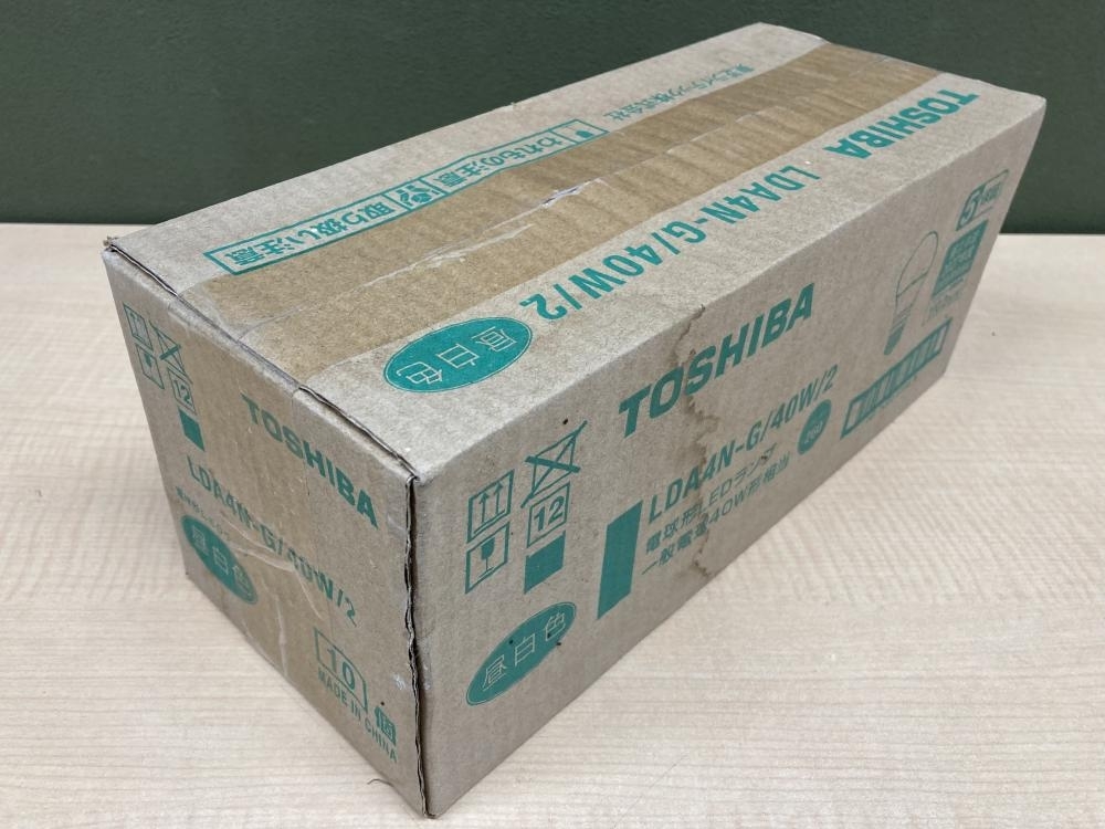 018★未使用品・即決価格★TOSHIBA 東芝 電球形LEDランプ 昼白色 10個入 LDA4N-G/40W/2 ※長期保管品_画像4