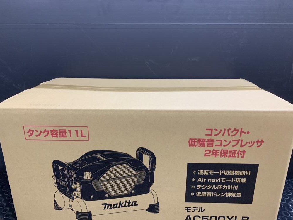 013♪未使用品・即決価格♪マキタ makita 高圧・常圧エアコンプレッサ 100V AC500XLBの画像5