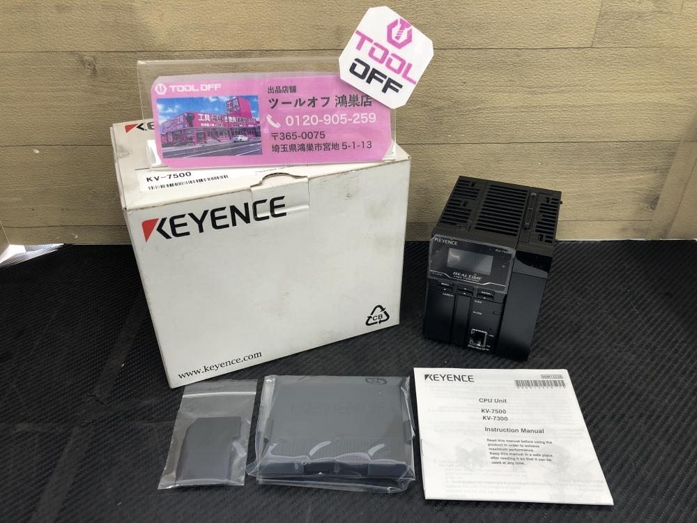 016■未使用品■キーエンス KEYENCE プログラマブルコントローラ CPUユニット KV-7500_画像1