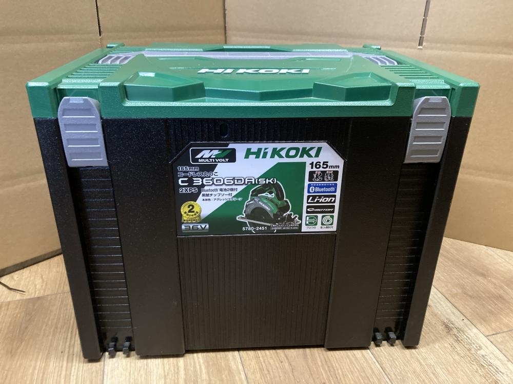 020♪未使用品♪HiKOKI ハイコーキ 165mmコードレス丸のこ マルノコ C3606DA(SK)(2XPS)_画像1