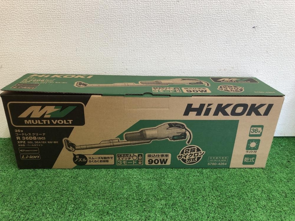 005▽未使用品▽HiKOKI 36Vコードレスクリーナ R36DB(SC)XPZ