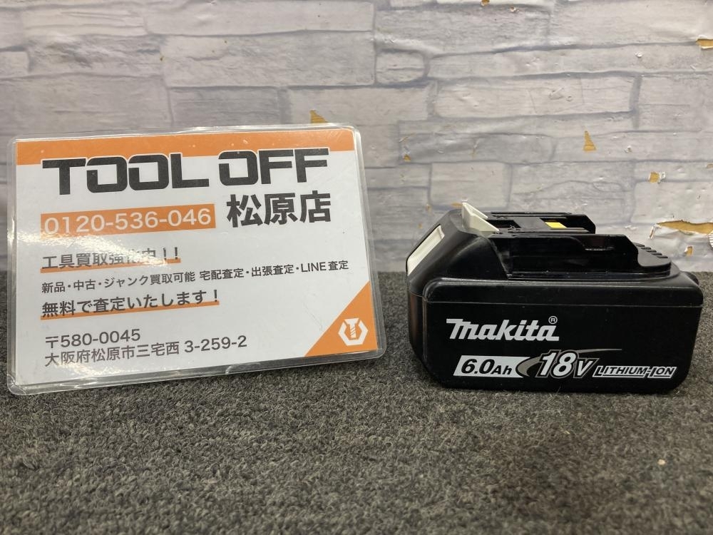 013♪おすすめ商品♪マキタ makita 18V6.0Ah純正バッテリー BL1860B 充電回数5回