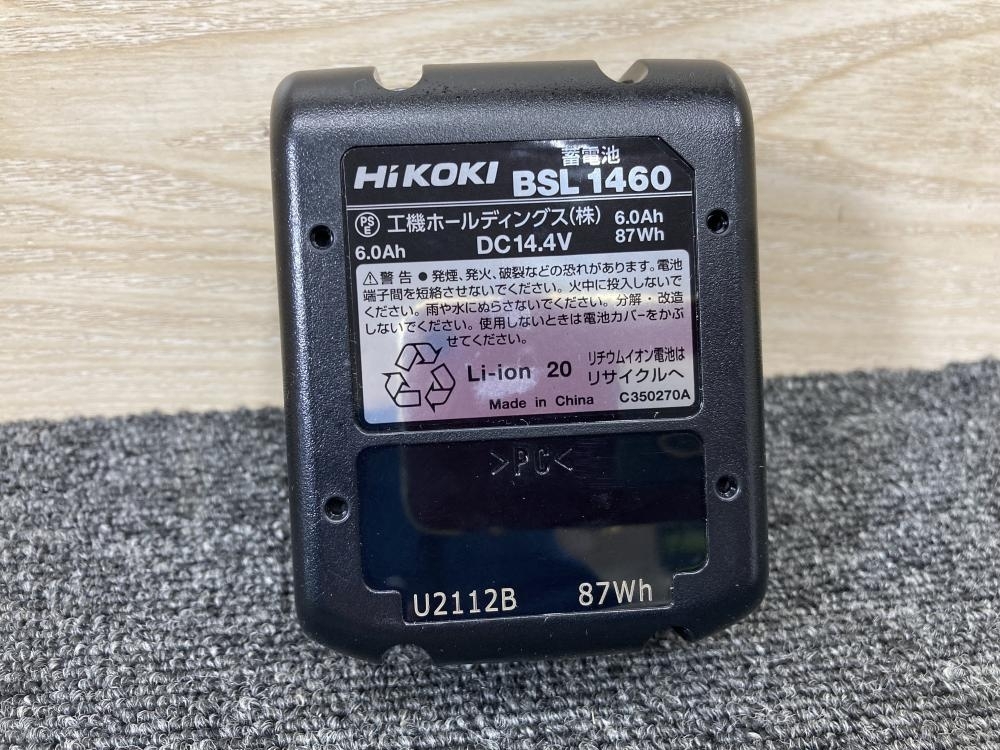 011◎未使用品・即決価格◎ハイコーキ HiKOKI 14.4V6.0Ah純正バッテリー BSL1460_画像4