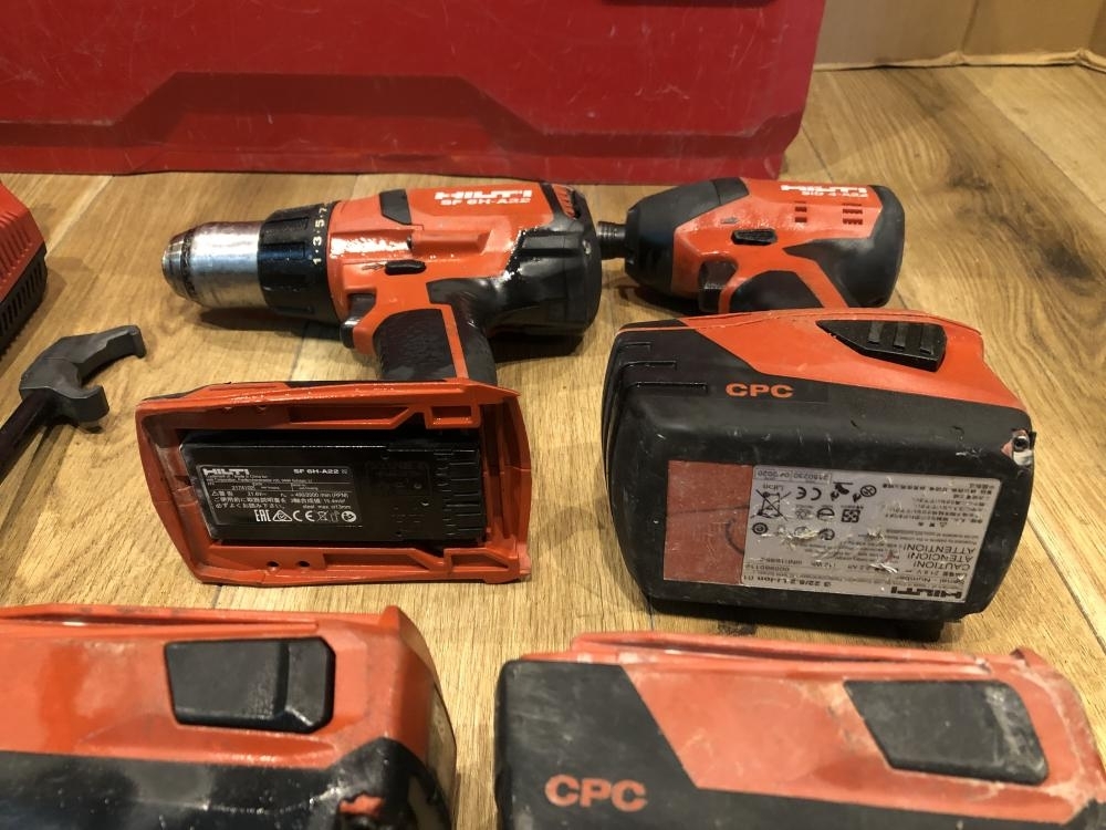 001♪おすすめ商品♪HILTI ヒルティ 充電式ドリルドライバ インパクトドライバセット SF6H-A22/SID4-A22の画像3