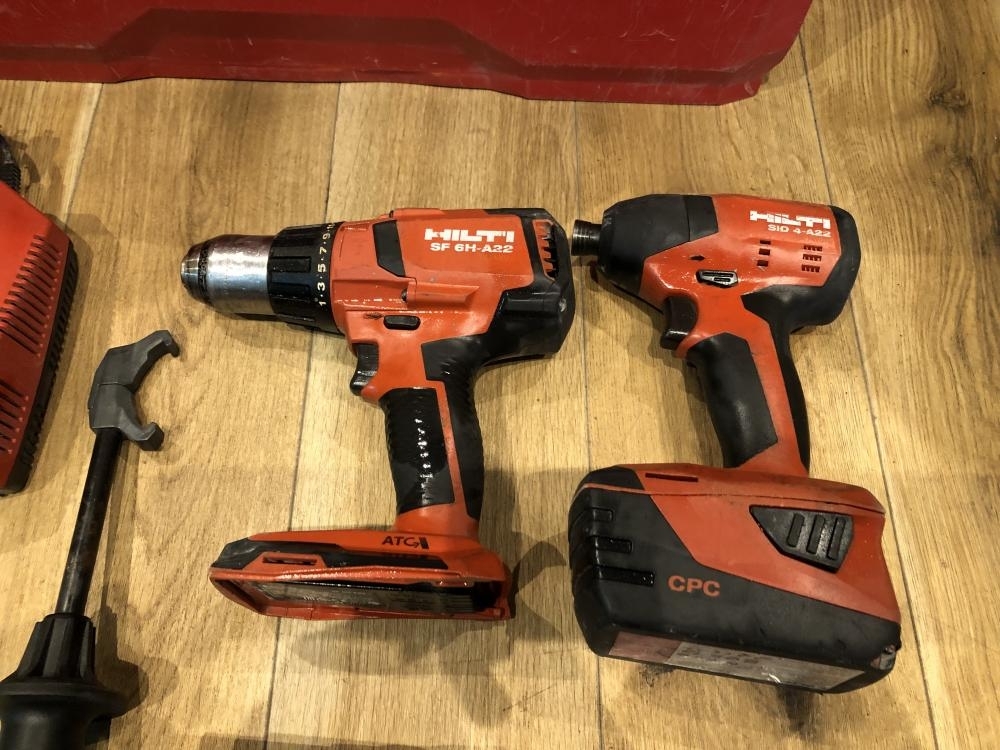 001♪おすすめ商品♪HILTI ヒルティ 充電式ドリルドライバ インパクトドライバセット SF6H-A22/SID4-A22の画像2