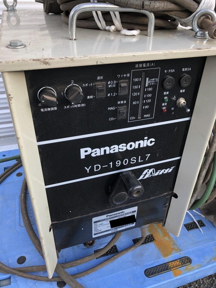 001♪おすすめ商品・川越店引取限定♪パナソニック Panasonic 半自動溶接機 三相200V YD-190SL7 ワイヤー送給装置付き 動作確認済の画像2